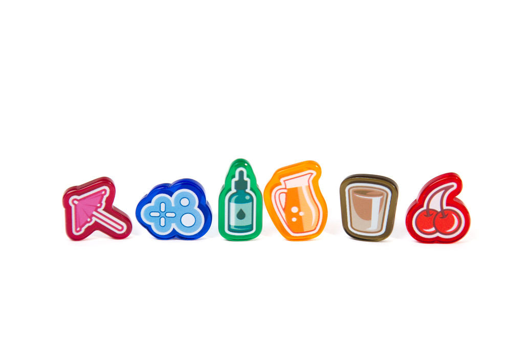 Distilled Cocktails Acrylic Mixer Tokens