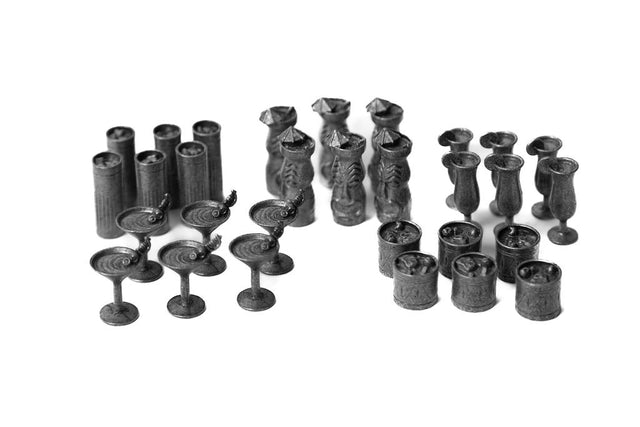 Distilled Cocktails Mini Metal Glasses