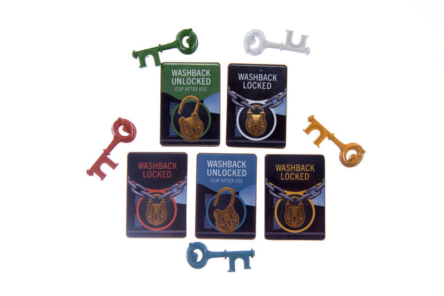 Distilled Cocktails Metal Keys & Enamel Tokens