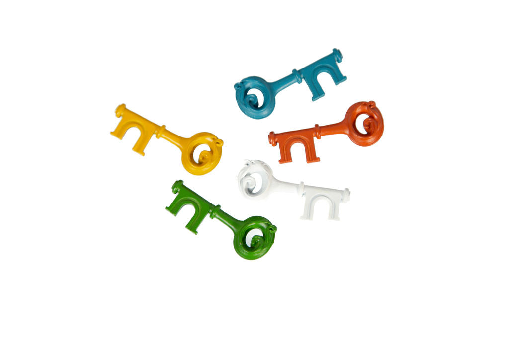 Distilled Cocktails Metal Keys & Enamel Tokens